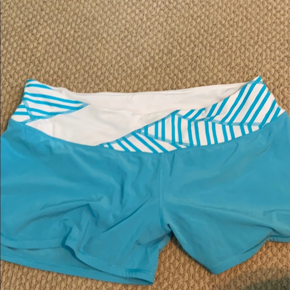 light blue lulu lemon shorts